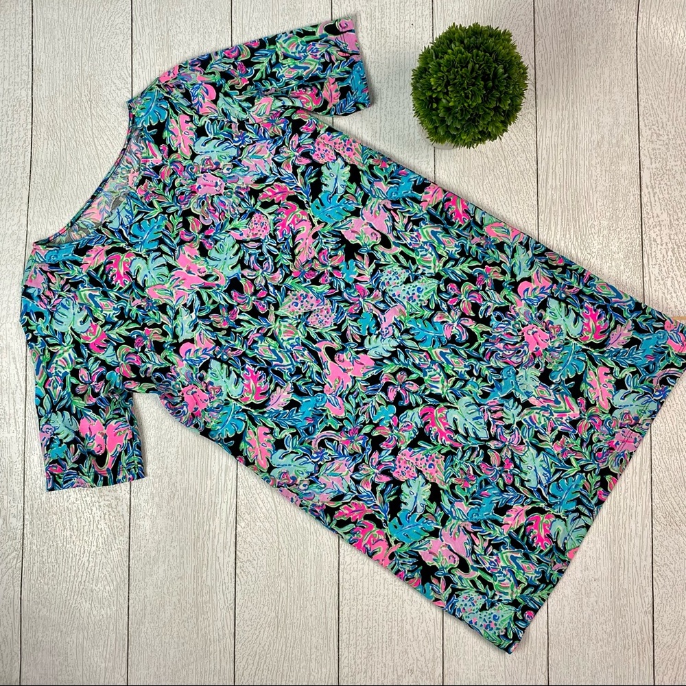 Lilly Pulitzer Kids Dress - Vibrant Pink and Blue Floral